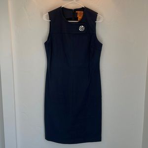 Tory Burch Navy Midi Dress